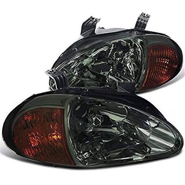 1993 - 1997 Honda Del Sol Headlights - Smoke, Overtime, Mfr#: OV1187855